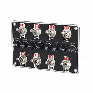 [Hot Item] Bulk Quantity B2b 12V-24V Overloading Protection 8 Toggle Automotive Switch Panel