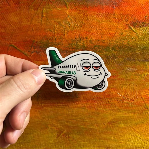 Cannabus A420 Plane Sticker | Waterproof Vinyl Decal - Etsy UK