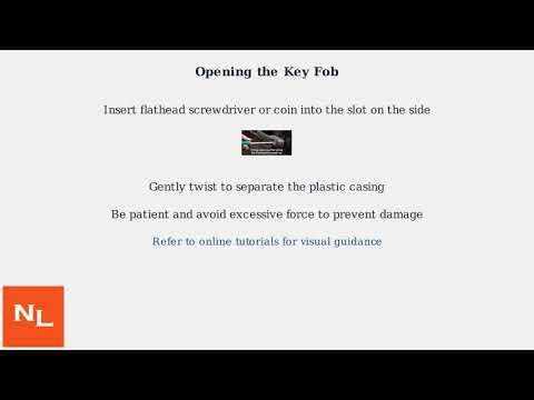How To Replace 2006–2010 Ford Fusion Key Fob Battery – Change Remote Battery