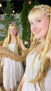 FREE online home concert under the stars on Harptopia’s deck garden! Watch us play our new Harp Twins Serafym harps by Blevins Harps! Watch here: https://youtu.be/4s-bM61PRbA | Harp Twins