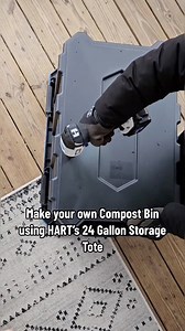 1K views | Transform your backyard into a sustainable garden oasis by turning HART's 24 Gallon Weatherproof Storage Tote into a compost bin! #DoItWithHART #storagetote #compostbin Available only at Walmart: https://cur.lt/uola0i1su | HART Tools | Facebook
