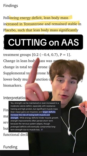 can you build muscle in a deficit with AAS? if you’re new, most likely. can you retain muscle with a TRT dose of test? training and diet matter more 🤷 code ‘sean’ at exceedenhancement and code ‘SEANH25’ at erthwellness #gym #aas #sbl #fitness #gear