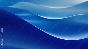 Abstract Blue Motion Waves Gentle, abstract blue waves ripple across the screen, providing a calm and professional aesthetic. Professional Background for Your Brand. generative AI