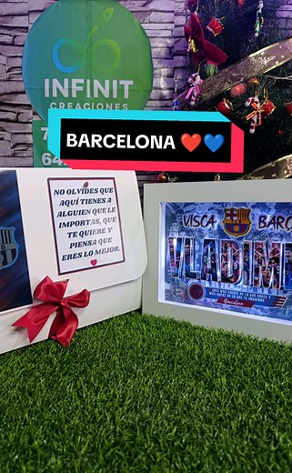 El regalo perfecto para un hincha del Barcelona 💙❤️. no es solo un cuadro es un recuerdo para toda la vida personalizalo con tu foto frase o momentos únicos. PEDIDOS: 78.24.28.47 - 64.12.58.75 #cuadrospersonalizados #cuadros3d #detallespersonalizados #barcelona #regaloparaminovio