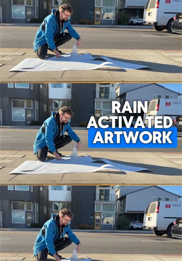 RAIN-ACTIVATED ART HITS THE STREETS: rain is back, but don’t let it bring you down. There's new art to explore in Beacon Hill, and it’s activated by wet weather! We met up with Rainworks @Rainworks! last week as they finished installing four new pieces of art around the plaza on 15th Ave S and S Columbian Way. SDOT staff worked with students from Mercer International Middle School across the street, and they shared ideas to bring this plaza to life. As part of our Community and Mobility Hubs and