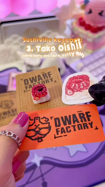 Savory Sushi Keycaps Review | Dwarf Factory Edition