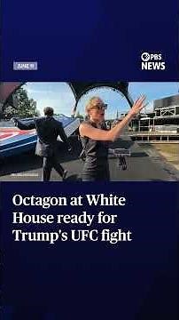 Octagon at White House ready for Trump's UFC fight