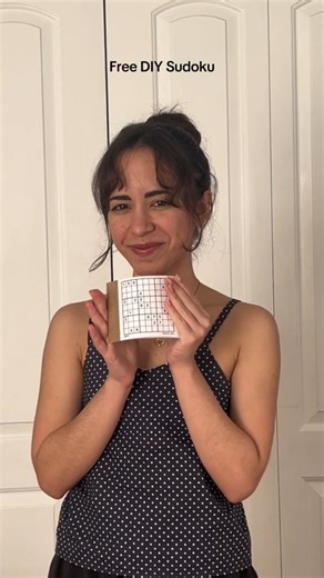 Isabela on Instagram: "Free DIY Sudoku I used this wonderful site for printing the sudokus: sudoku.cba.si .Let me know if you make yours too❤️"