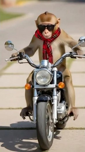 Monkey Rides a Motorcycle Like a Legend! 🏍️ This Is Insane!