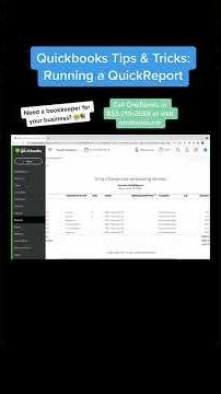 How to Run a QuickReport in QuickBooks Online (Expense Analysis)