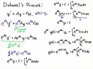 Duhamel's Principle (Variation of Parameters)