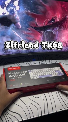 คีย์บอร์ดหลักร้อยจริงหรอเนี้ย? 😱 #zifriendtk68 #คีย์บอร์ด #zifriend #tk6 #งบน้อย