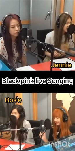 black pink live singing #jennie #jisooo #rose #lisa #blackpink