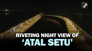 27K views · 2K reactions | Riveting night view of India’s longest Sea bridge in Mumbai, ‘Atal Setu’ #atalsetu #mumbai #seabridge | Asian News International (ANI) | Facebook