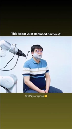 Robot Barber Gives a Perfect Clean Shave — The Future of Grooming Is Here! #shorts