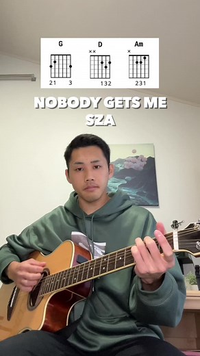 SZA - Nobody Gets Me Guitar Chords Tutorial