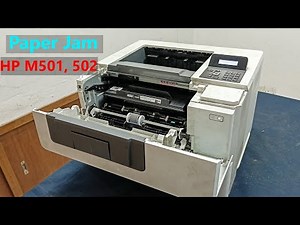 How to repair paper jam problem hp laserjet M501 printer (Both side print jam )
