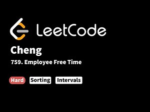 LeetCode 759. Employee Free Time