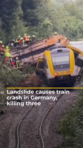 A passenger train derailed in southern Germany, causing a crash that killed three people and injured at least 50 others. Investigators say a landslide caused the accident. The train’s driver died and 25 passengers were taken to hospital in a serious condition. | Al Jazeera English