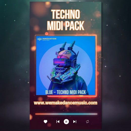 Blue - Techno MIDI Pack https://www.wemakedancemusic.com/en/blue-techno-midi-pack #AbletonLive #Ableton #AbletonTemplate #LogicProXTemplate #logicprox #template #midipack | We Make Dance Music