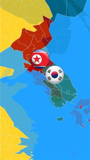 The Korean War Edit #mapping #map #edit #shorts #history