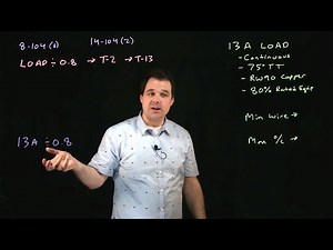 Conductor and OC Sizing - Continuous Load with 14-104