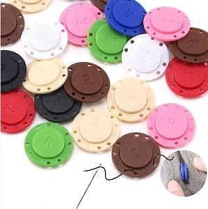 [Hot Item] Magnetic Button Hand Sewn Round 22mm 26mm Strong Magnet Snap Metal Plastic Buttons for Clothing Garment