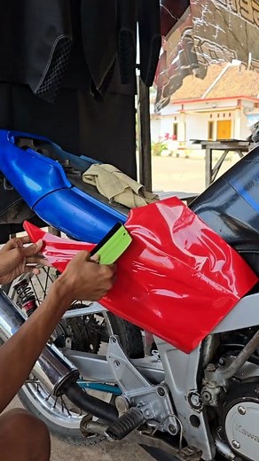 Pasang skotlet ninja r full merah #skotletfullbody #reel #virall | Prapto Vrs