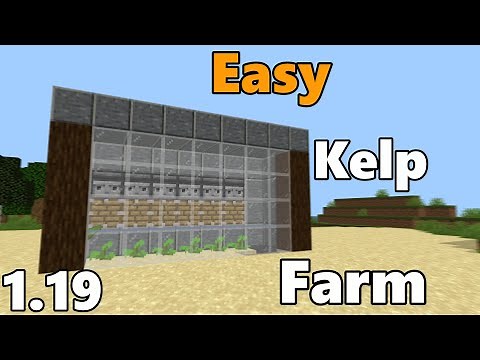Minecraft 1.19 Fully Automatic Kelp Farm
