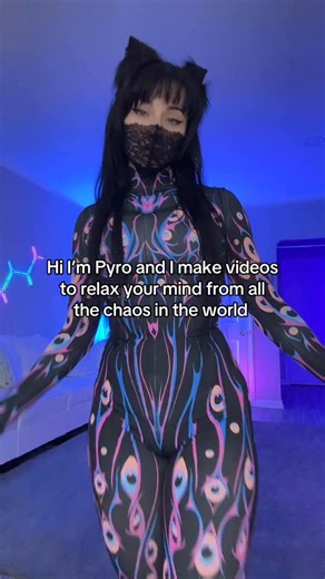 Take a second and breathe. Social media can be a scary place, build your fyp with things that help you feel calm and inspired 🖤 #flowarts | Pyro Kitten