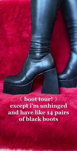 Goth Boot Tour: Exploring My Collection of Black Boots