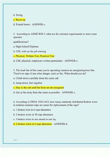 NCCCO MOBILE CRANE OPERATOR CERTIFICATION EXAM WITH 300 REAL EXAM QUESTIONS AND CORRECT ANSWERS NCCO