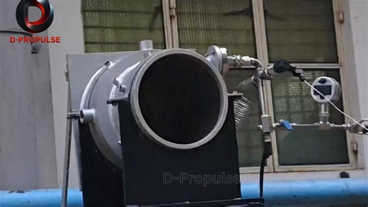 Successful predetonator test (ignition mechanism) using our Hydrocarbon-fuel based rotating detonation combustor. The combustor itself is a 5 kN class proof motor.