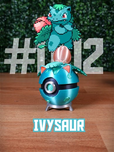 🌹 Ivysaur — The Blooming Pokémon Part 2 – Printing Every Pokémon as Pokéballs Stronger, taller, and preparing to bloom. Ivysaur is the evolution of patience and power. Everything is printed with my Bambu Lab P2S! #pokemon #pokeball #pokemontiktok #pokemoncommunity #3dprint