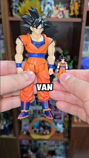 Goku and his Dragon Ball Gashapon version #goku #shfiguarts #dragonball #dragonballz #actionfigures