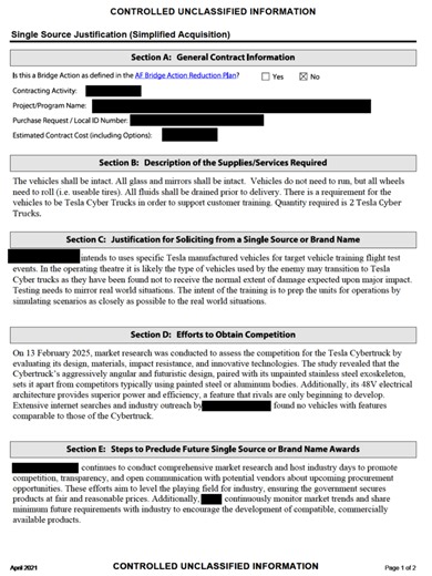 US military is buying Tesla Cybertrucks to use as targets for missiles