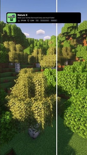 Nature X: Best Floral Minecraft Texture Pack #minecraft #texturepack #shorts #mc