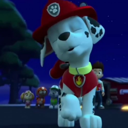 Marshall from Paw Patrol Sleeping Edit
