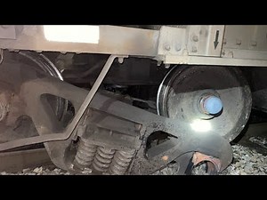 Coal Car Derailed - Axle was Cut in Half!