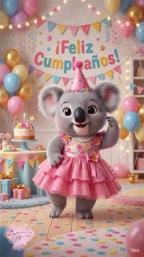 🥳¡Feliz Cumpleaños! 🐨Te Desea La Koala a Ritmo de Salsa 🎶