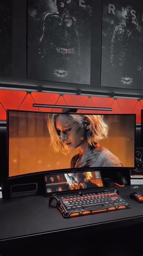 Gaming setup #pcsetup #desksetup #gamingroom #gamer #viral #shoetsvide