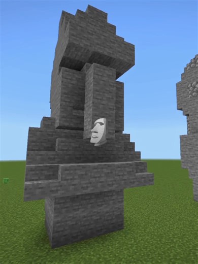 MINECRAFT TUTORIAL - Estátua de Moai 🗿 // Essa construção pode ser feita na versão BEDROCK e JAVA do minecraft, Me inspirei no canal do Davi gamer e Rzkz Para construir o cabeça de pedra no Minecraft BedRock/Java. ( versão: 1.9.83 ) #minecraft #minecrafttutorial #minecraftbuilding #bedrock #tutorial #sigma #fyp