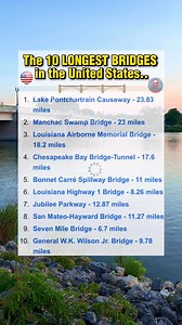 11K views · 18 reactions | 10 Longest Bridges in the USA  #bridge #usa #usareels #reelsviralシ #highlights | Appelgreen Maruja | Facebook