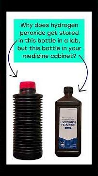 what could cause a bottle of hydrogen peroxide to pop open?