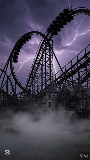 They rebuilt the abandoned roller coaster… and it collapsed. 🎢👻 #construction #hauntedbuilds #viral