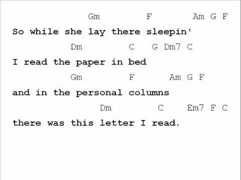 Rupert Holmes Escape (the pina colada song) Chord Chart