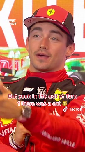 F1 Baku: Charles Leclerc's Cat Encounter