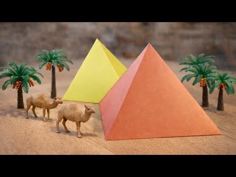 Origami Paper Pyramids | Easy DIY Paper Craft Tutorial