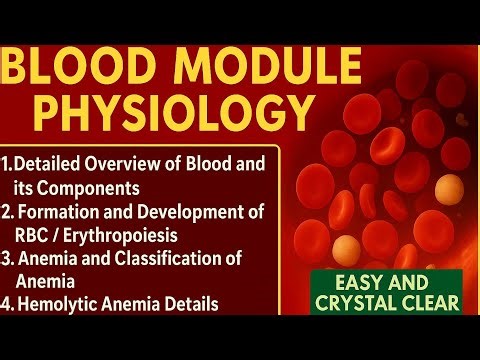 Blood Physiology Made Easy | Complete Overview from Guyton Hall | MBBS First Year