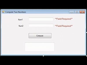 Addition of two numbers using vb.net (Visual Studio 2012)